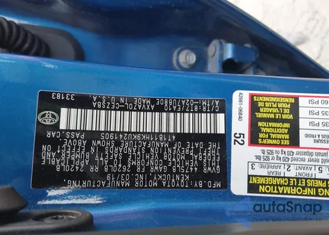 2019 Toyota Camry Se z USA, uszkodzony, nr VIN 4T1B11HK9KU241905